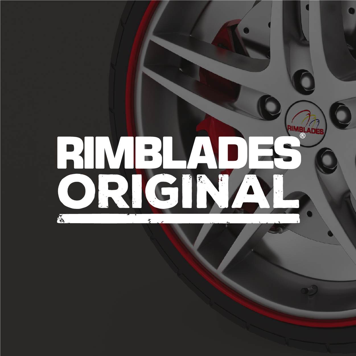 Rimblades LIGHT BLACK Car Alloy Wheel Rim Edge Rubber Protectors Kit